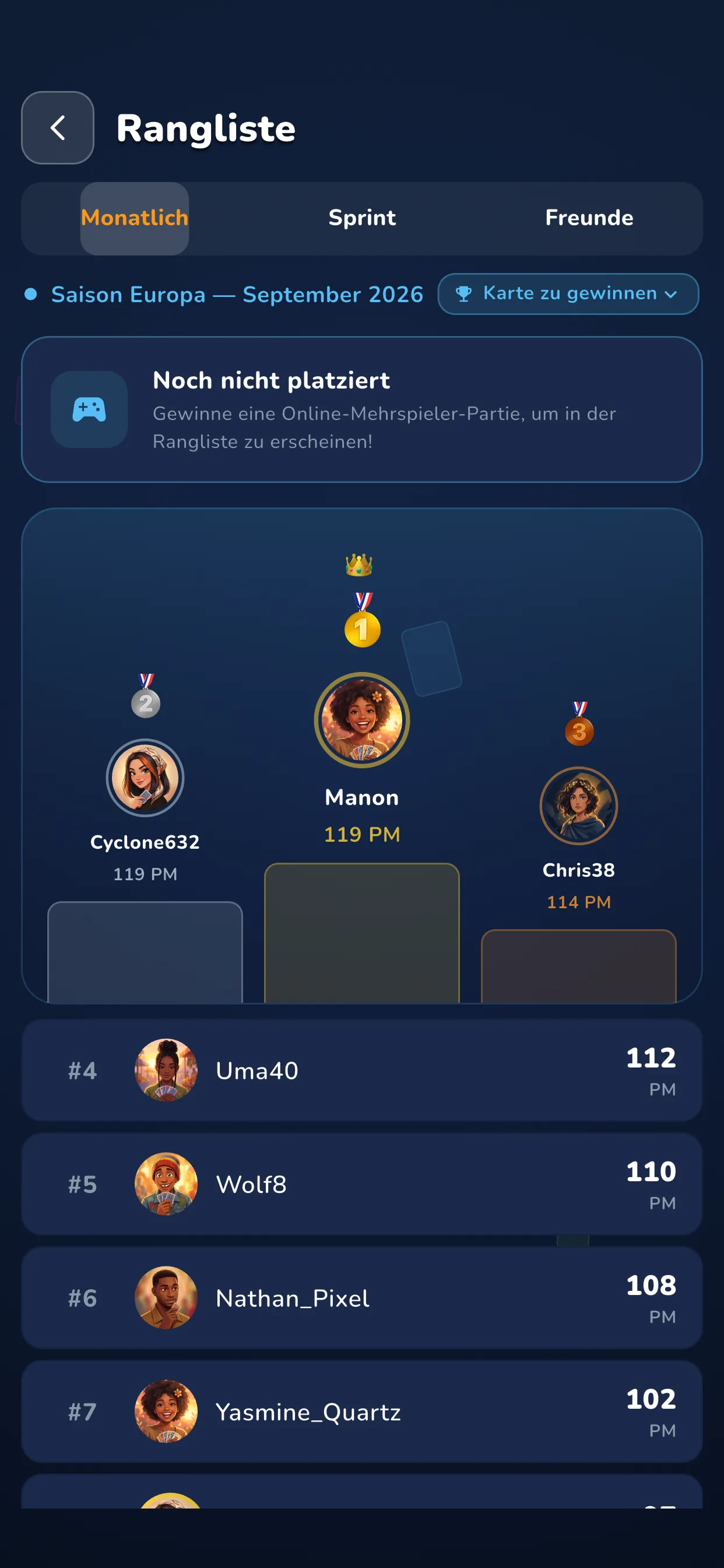 App — die Rangliste